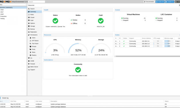 Proxmox VE 7.2 mit vielen Neuerungen für Backups