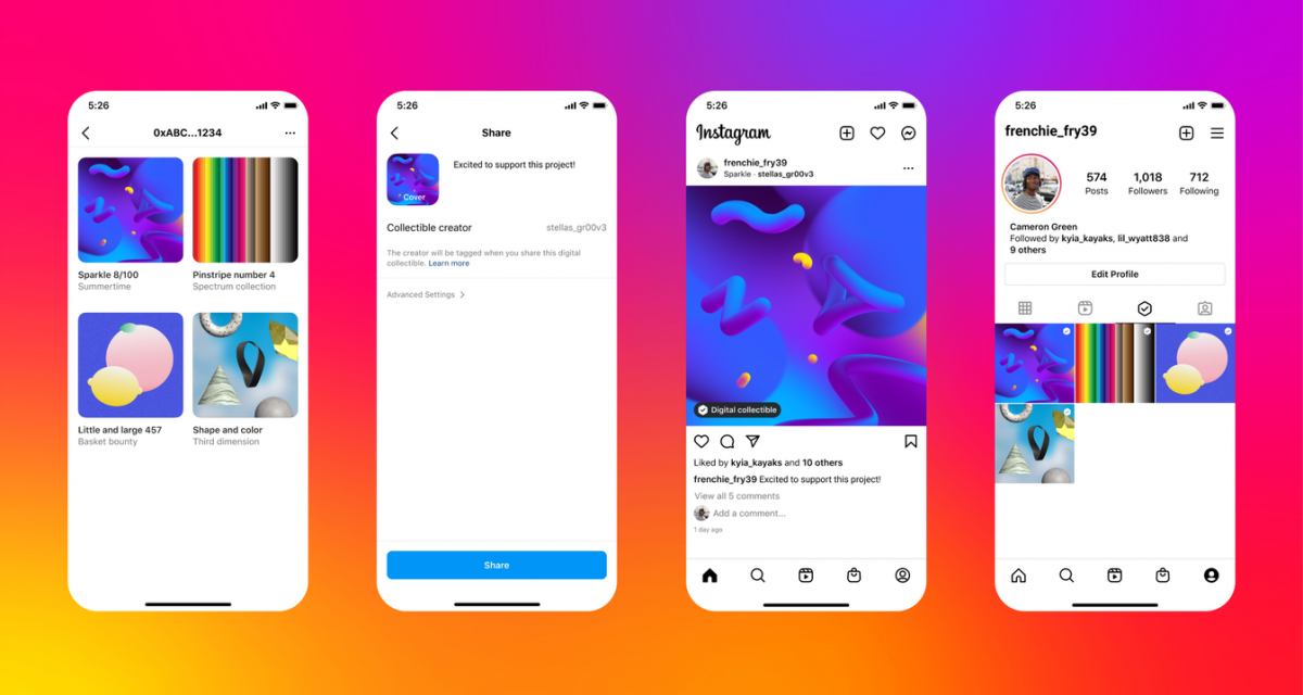 Neue Geschäftsoption: Instagram startet Testphase für NFT