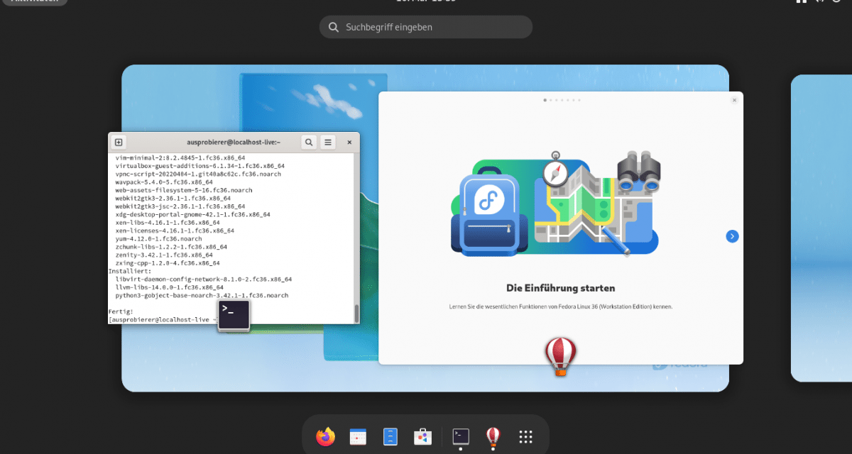 Fedora Linux 36: Samtiges Gnome 42 mit Ecken und Kanten
