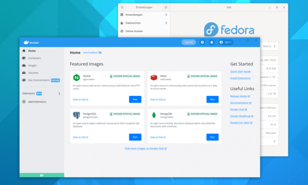 Docker Inc. veröffentlicht Docker Desktop für Linux mit Extensions