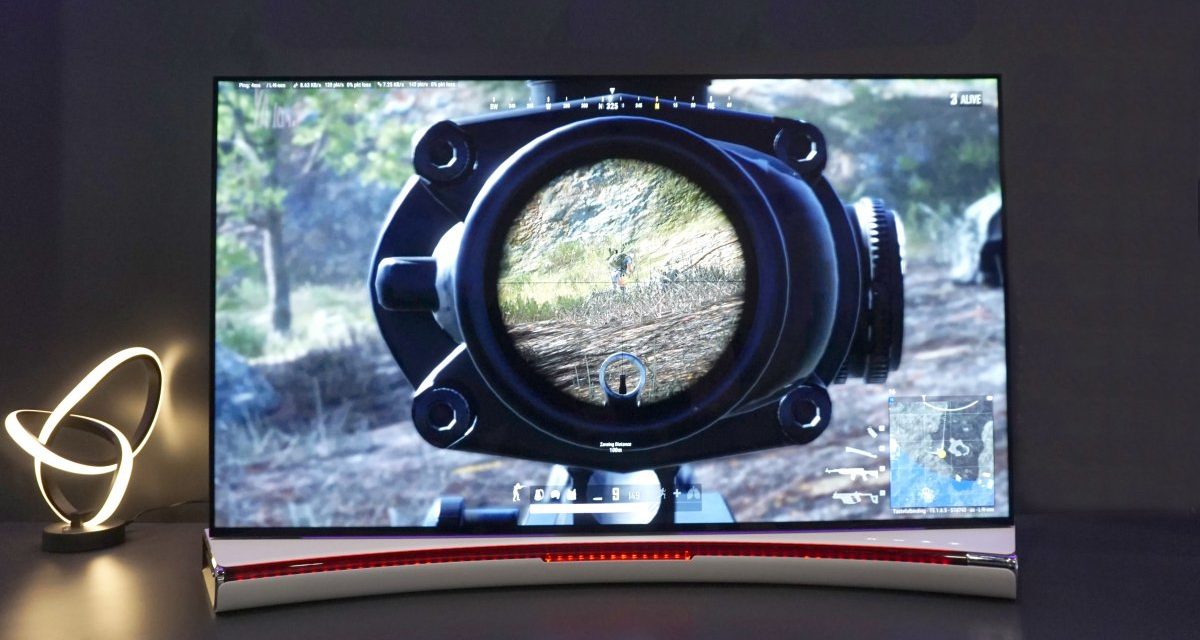 Krümmt sich auf Knopfdruck: LGs Gaming-Monitor mit OLED-Display