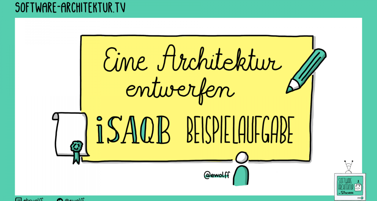 software-architektur.tv: Technischer Kontext – iSAQB Advanced Beispielaufgabe