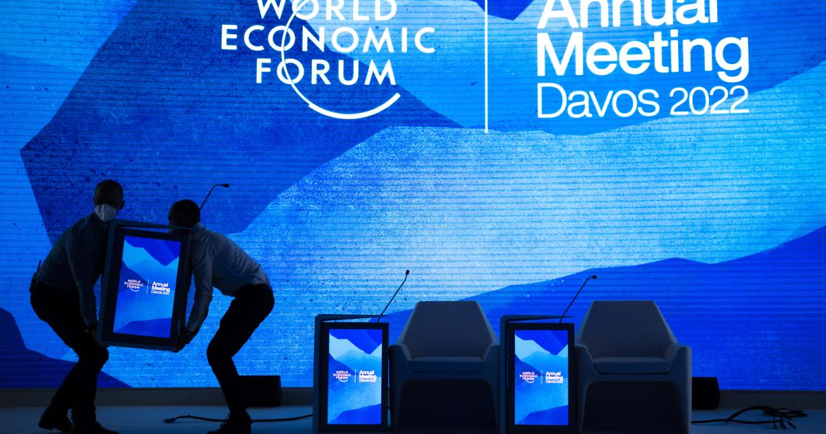 Weltwirtschaftsforum in Davos startet  mit Rede von Wolodimir Selenskij