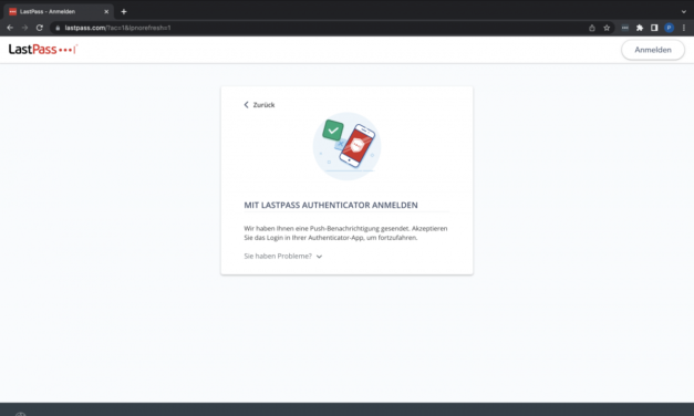 Kein Passwort mehr für Passwortmanager LastPass