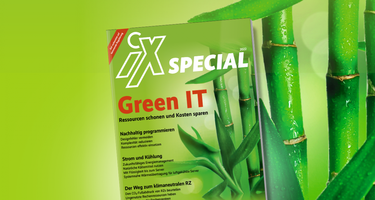 heise-Angebot: Green IT – Ressourcen schonen und Kosten sparen