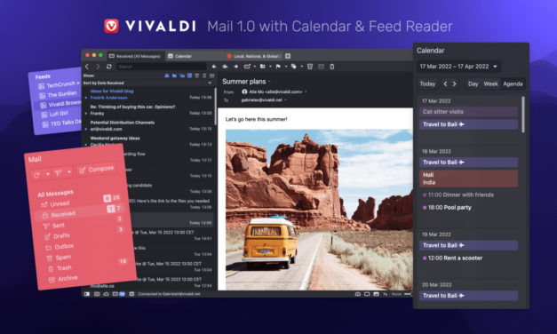 Vivaldi Mail 1.0: Vivaldi integriert E-Mail-Client in seinen Browser
